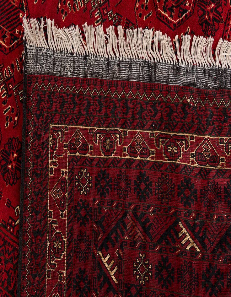 Detail image of  8' 1 x 11' 4  Hand Knotted Afghan Ersari Rug