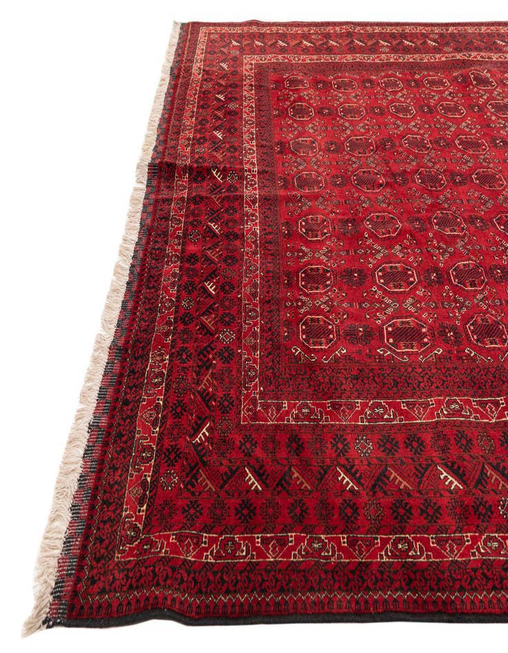 Detail image of  8' 1 x 11' 4  Hand Knotted Afghan Ersari Rug