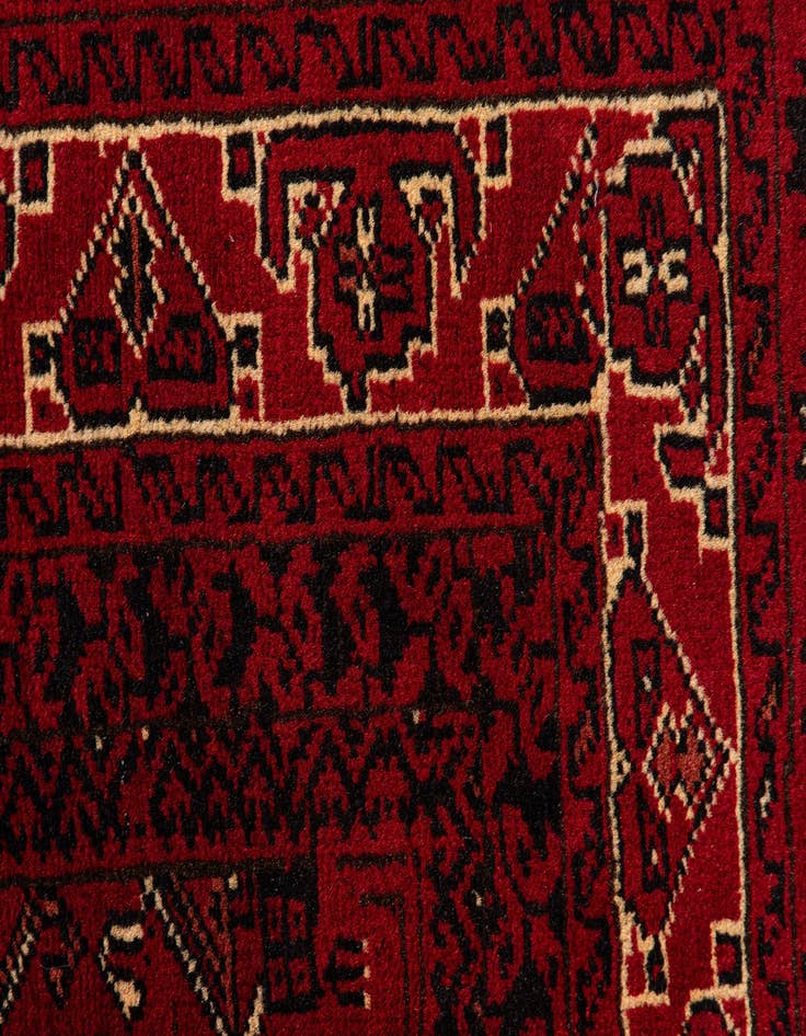 Detail image of  8' 1 x 11' 4  Hand Knotted Afghan Ersari Rug