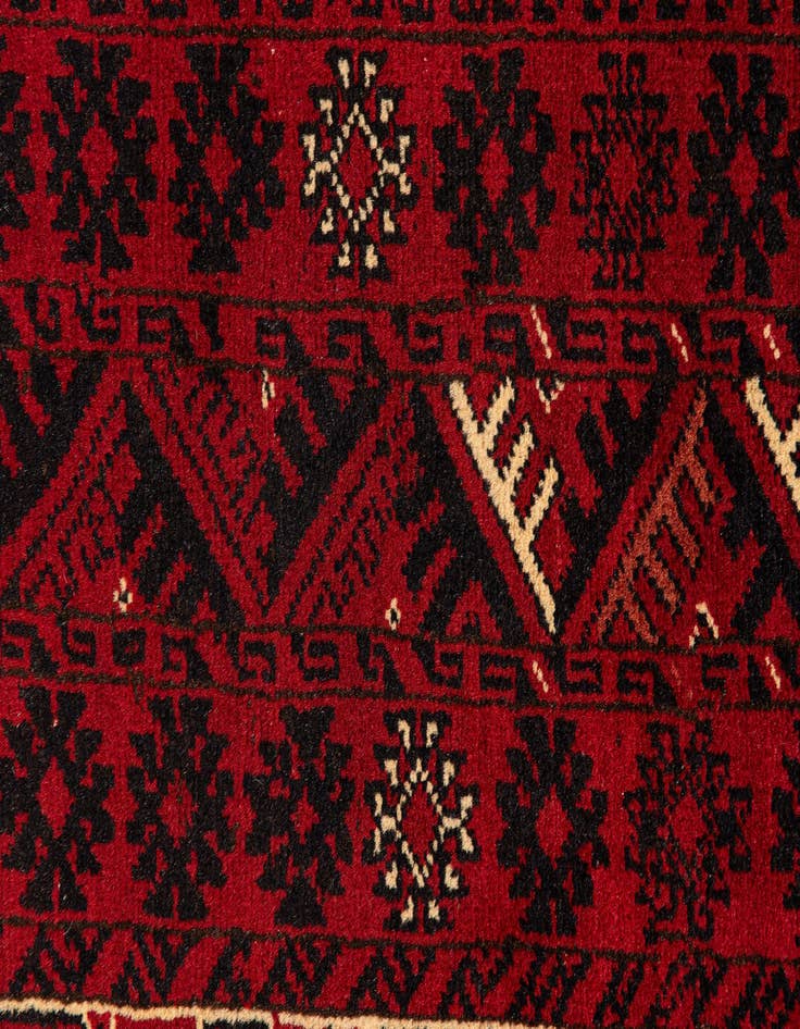 Detail image of  8' 1 x 11' 4  Hand Knotted Afghan Ersari Rug