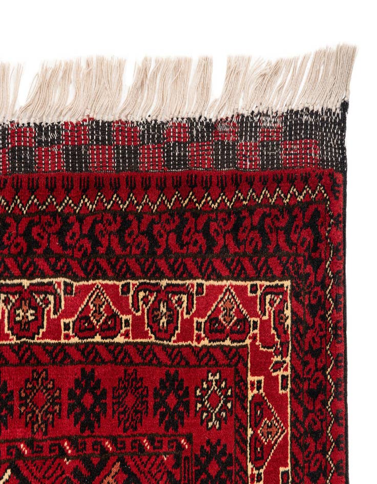 Detail image of  8' 1 x 11' 4  Hand Knotted Afghan Ersari Rug