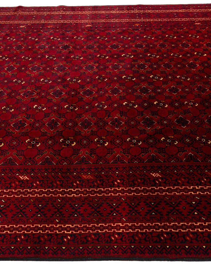 Detail image of 8' x 10' 10 Hand Knotted Afghan Ersari Rug