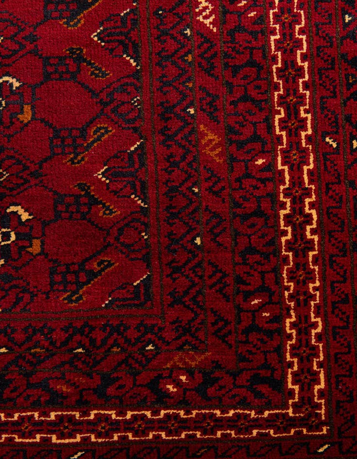 Detail image of 8' x 10' 10 Hand Knotted Afghan Ersari Rug