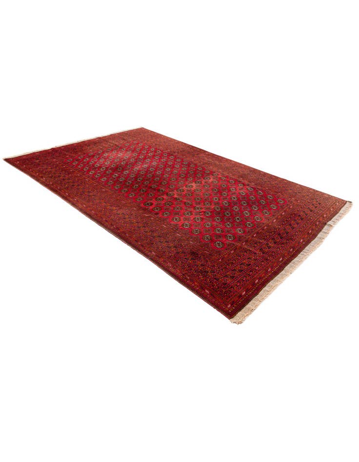 Detail image of  6' 7 x 9' 10  Hand Knotted Afghan Ersari Wool Rug