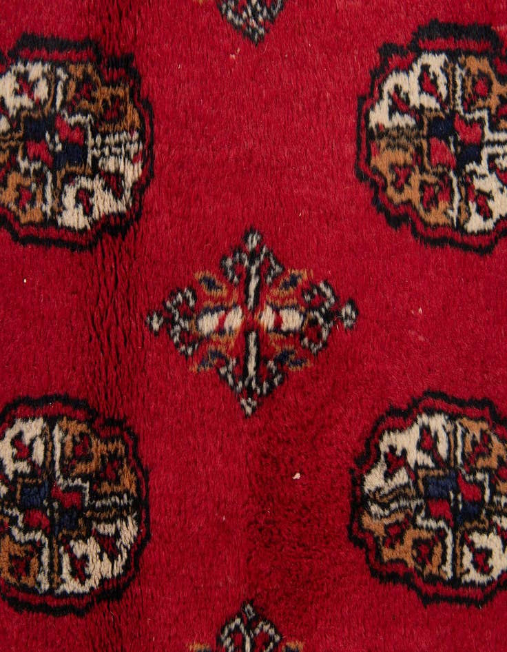 Detail image of  6' 1 x 9' 1  Hand Knotted Afghan Ersari Wool Rug