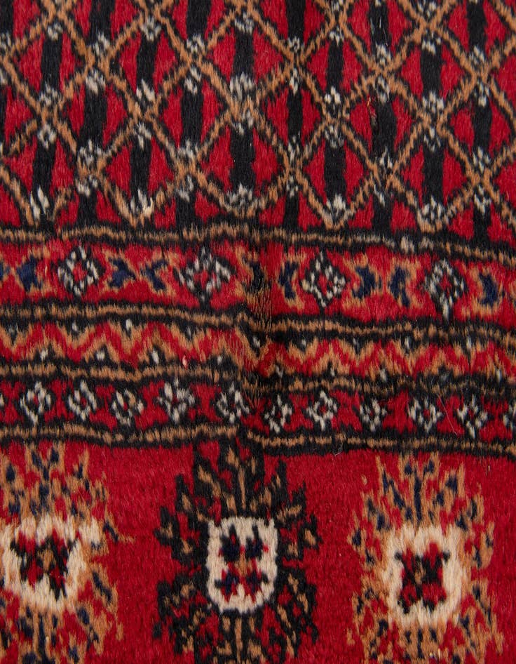 Detail image of  6' 1 x 9' 1  Hand Knotted Afghan Ersari Wool Rug