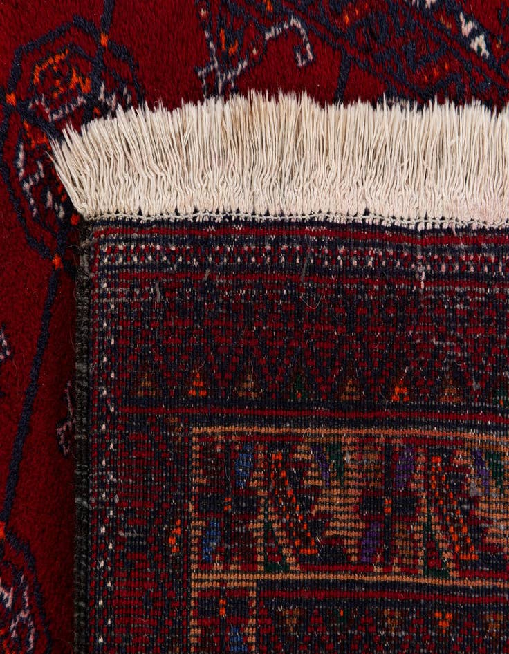 Detail image of  3' 7 x 6' 4  Hand Knotted Afghan Ersari Oriental Wool Rug