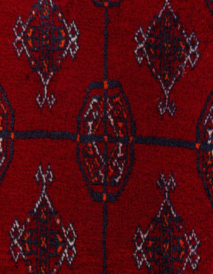Detail image of  3' 7 x 6' 4  Hand Knotted Afghan Ersari Oriental Wool Rug