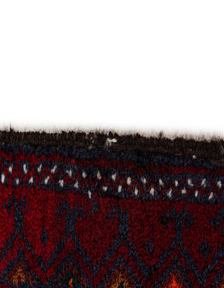 Detail image of  3' 7 x 6' 4  Hand Knotted Afghan Ersari Oriental Wool Rug