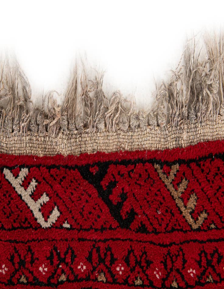 Detail image of  2' 6 x 3' 9  Hand Knotted Afghan Ersari Wool Rug