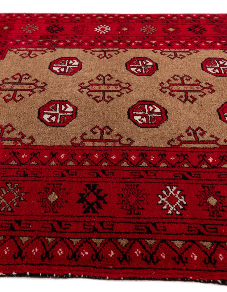 Detail image of  2' 6 x 3' 9  Hand Knotted Afghan Ersari Wool Rug