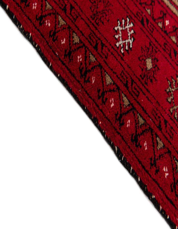 Detail image of  2' 6 x 3' 9  Hand Knotted Afghan Ersari Wool Rug