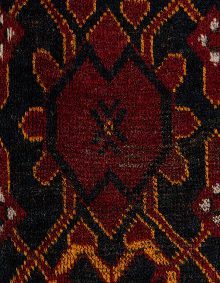 Detail image of  10' 4 x 13'  Hand Knotted Afghan Ersari Wool Rug