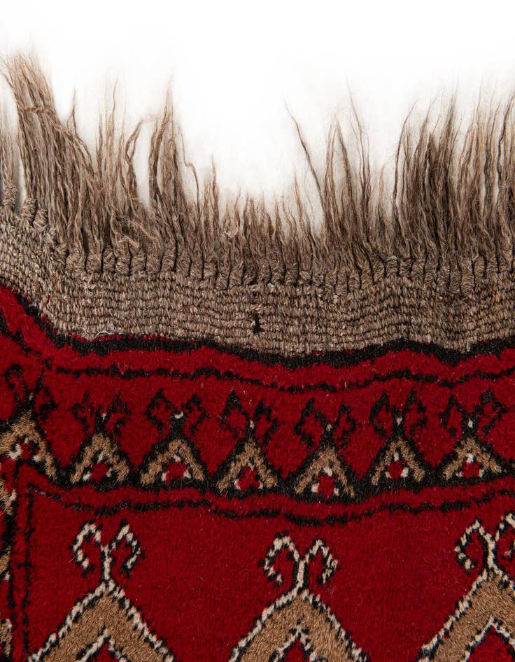 Detail image of  2' 6 x 3' 11  Hand Knotted Afghan Ersari Wool Rug