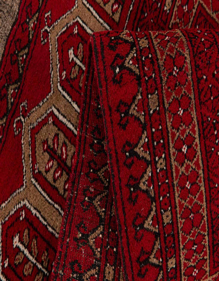 Detail image of  2' 6 x 3' 11  Hand Knotted Afghan Ersari Wool Rug