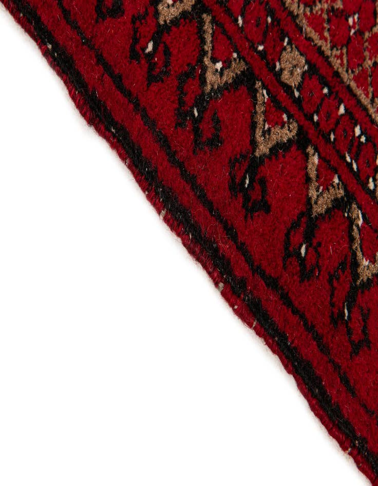 Detail image of  2' 6 x 3' 11  Hand Knotted Afghan Ersari Wool Rug