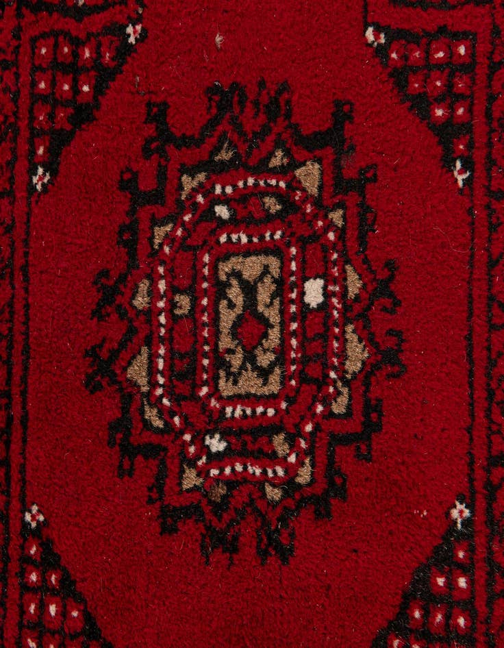 Detail image of  2' 6 x 3' 11  Hand Knotted Afghan Ersari Wool Rug