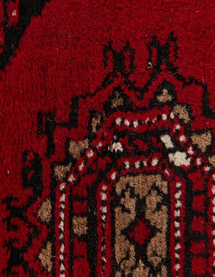 Detail image of  2' 6 x 3' 11  Hand Knotted Afghan Ersari Wool Rug