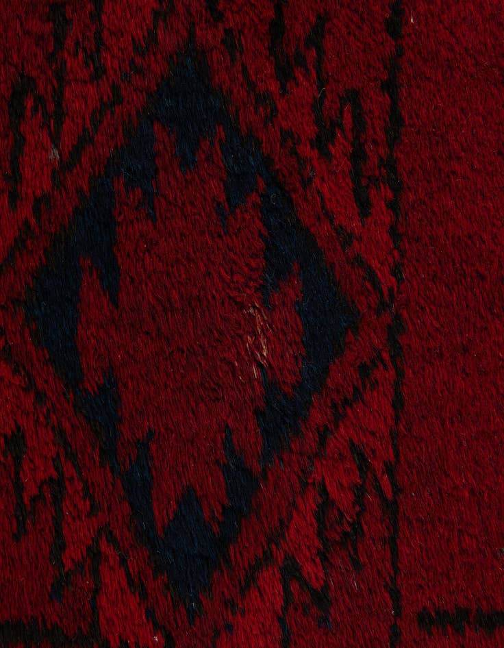 Detail image of  3' 2 x 5' 5  Hand Knotted Afghan Ersari Wool Rug