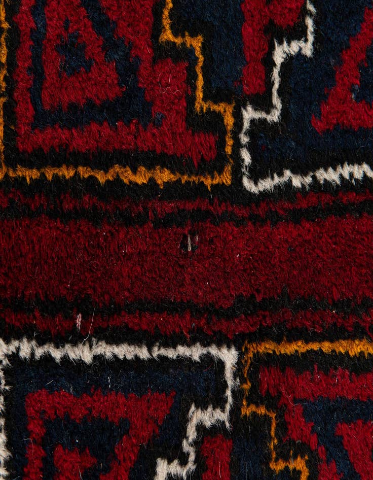 Detail image of  3' 2 x 5' 5  Hand Knotted Afghan Ersari Wool Rug