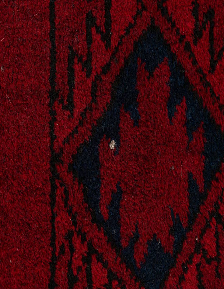 Detail image of  3' 2 x 5' 5  Hand Knotted Afghan Ersari Wool Rug