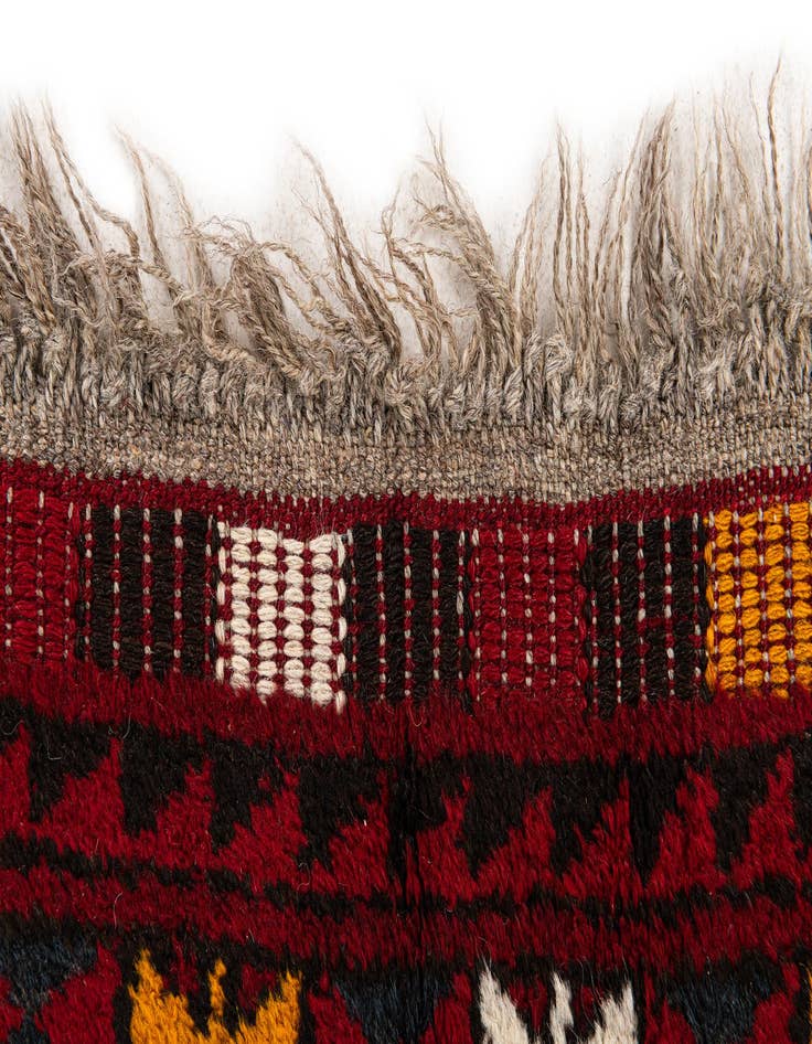 Detail image of  3' 2 x 5' 5  Hand Knotted Afghan Ersari Wool Rug