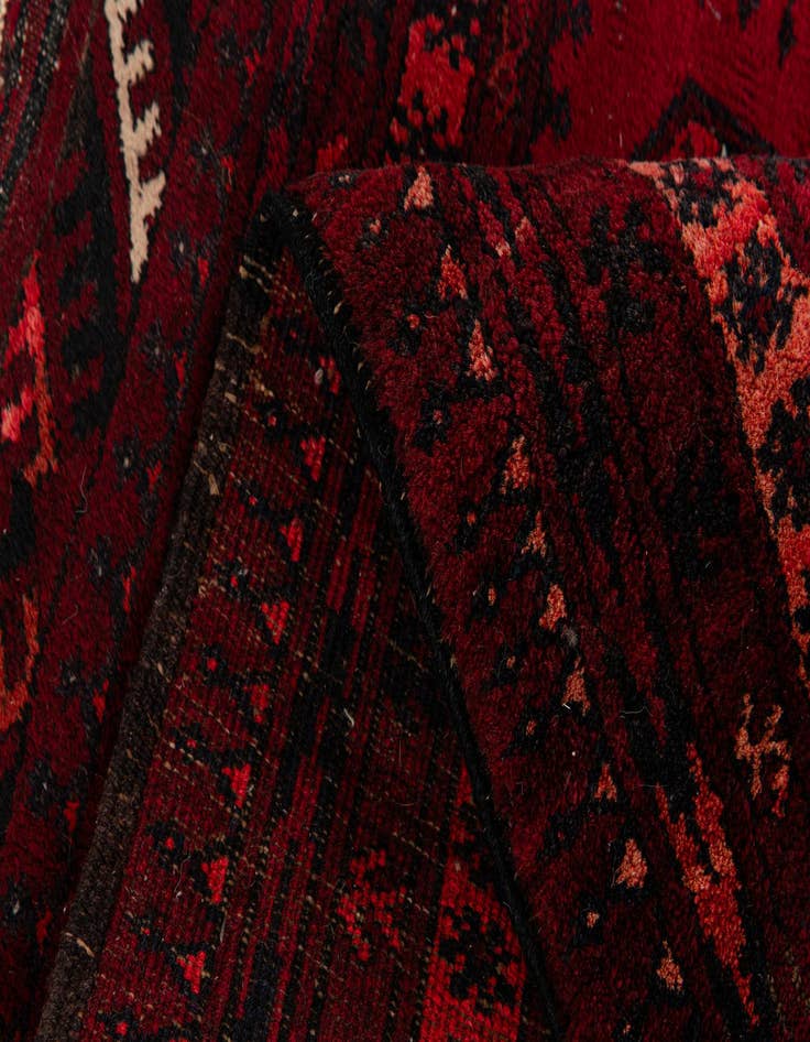 Detail image of  2' 11 x 3' 8  Hand Knotted Afghan Ersari Wool Rug