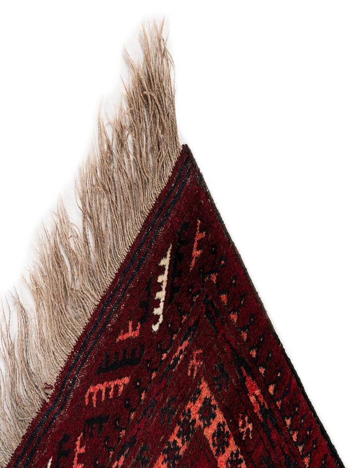 Detail image of  2' 11 x 3' 8  Hand Knotted Afghan Ersari Wool Rug