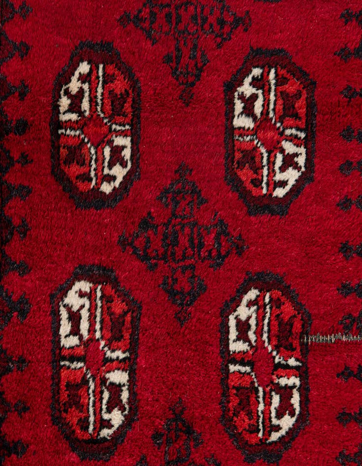 Detail image of  2' 11 x 3' 8  Hand Knotted Afghan Ersari Wool Rug