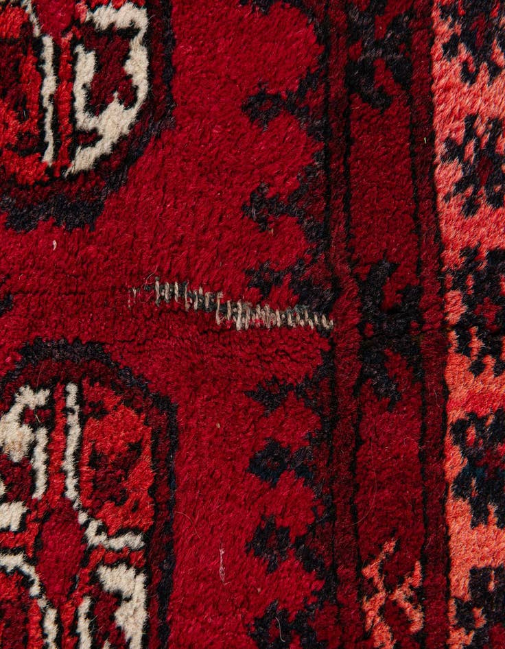 Detail image of  2' 11 x 3' 8  Hand Knotted Afghan Ersari Wool Rug