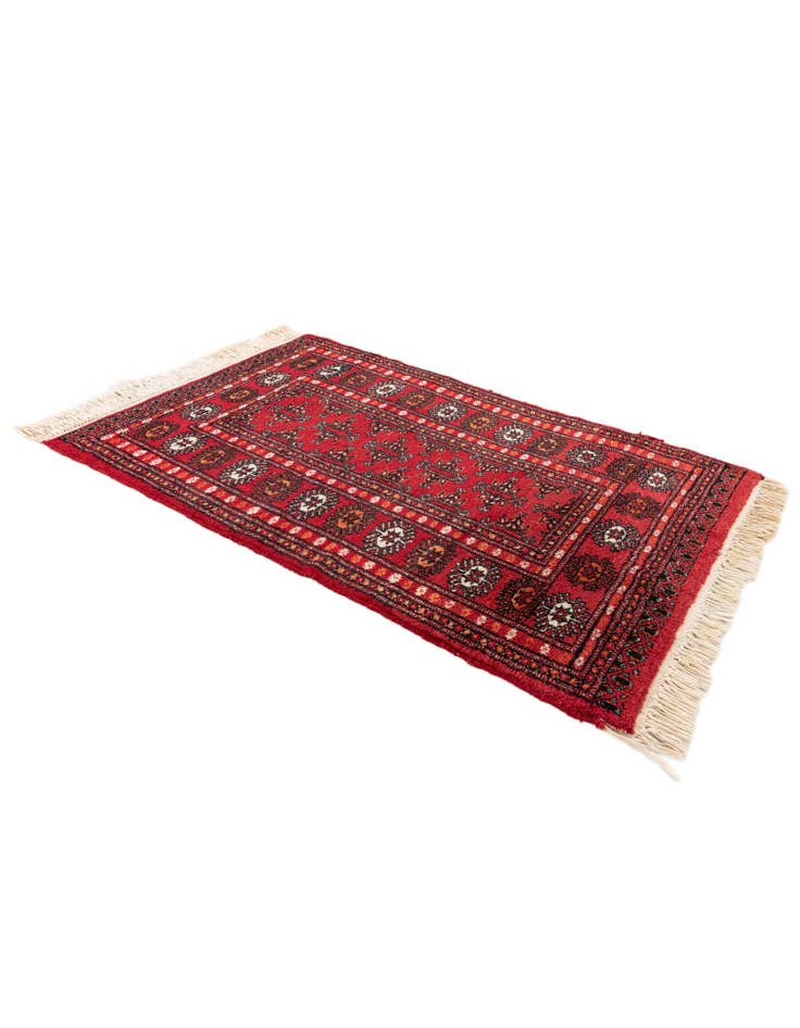 Detail image of  2' 7 x 3' 11  Hand Knotted Afghan Ersari Wool Rug