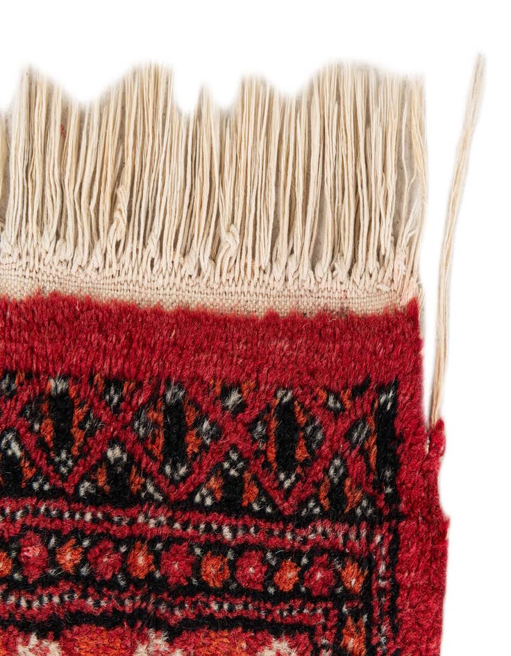 Detail image of  2' 7 x 3' 11  Hand Knotted Afghan Ersari Wool Rug