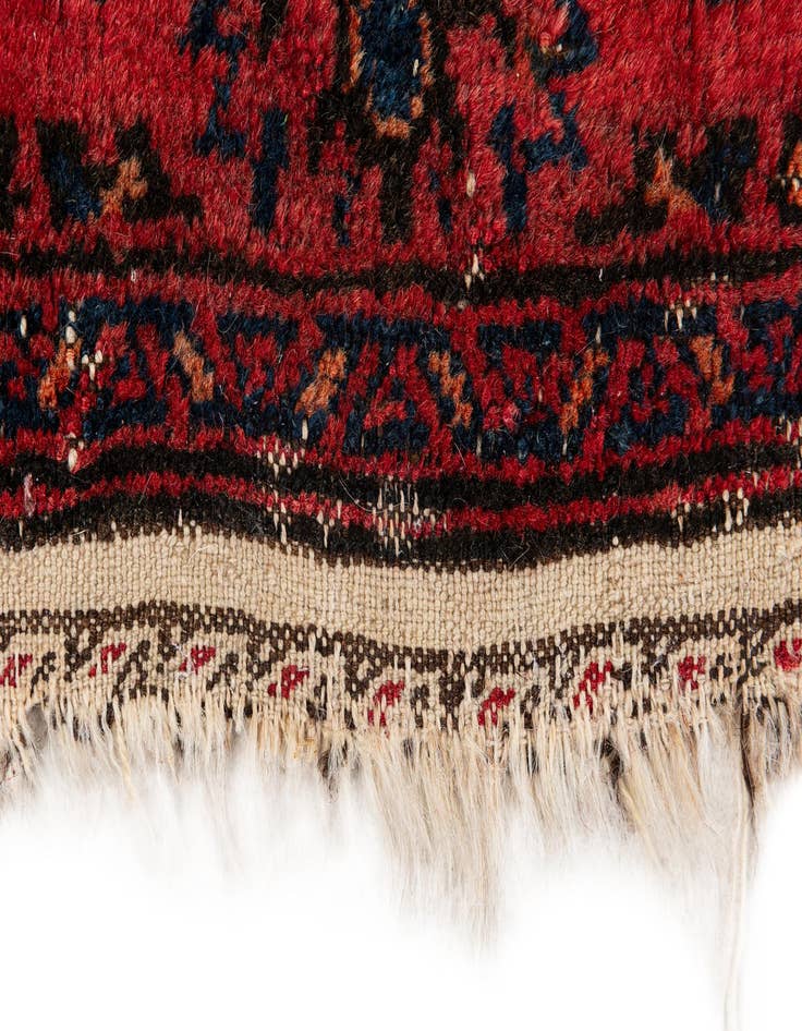 Detail image of  2' 9 x 4' 4  Hand Knotted Afghan Ersari Wool Rug