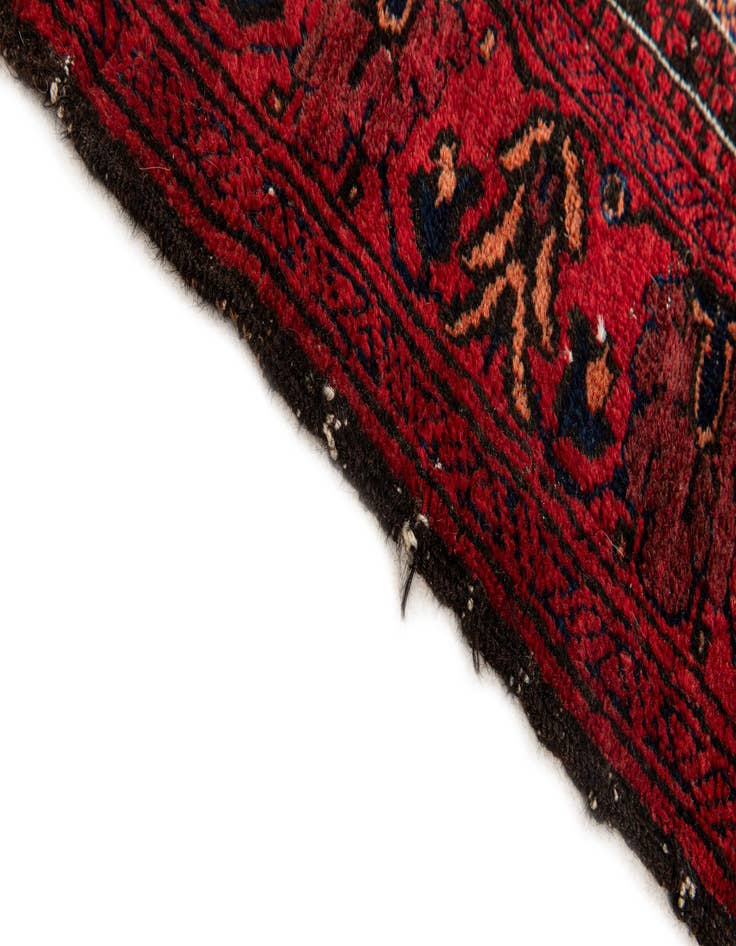 Detail image of  2' 9 x 4' 4  Hand Knotted Afghan Ersari Wool Rug