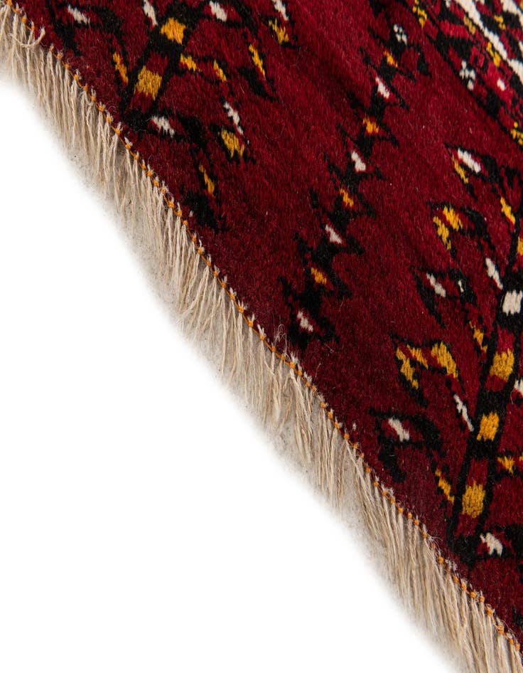 Detail image of  2' 8 x 5' 1  Hand Knotted Afghan Ersari Oriental Wool Rug