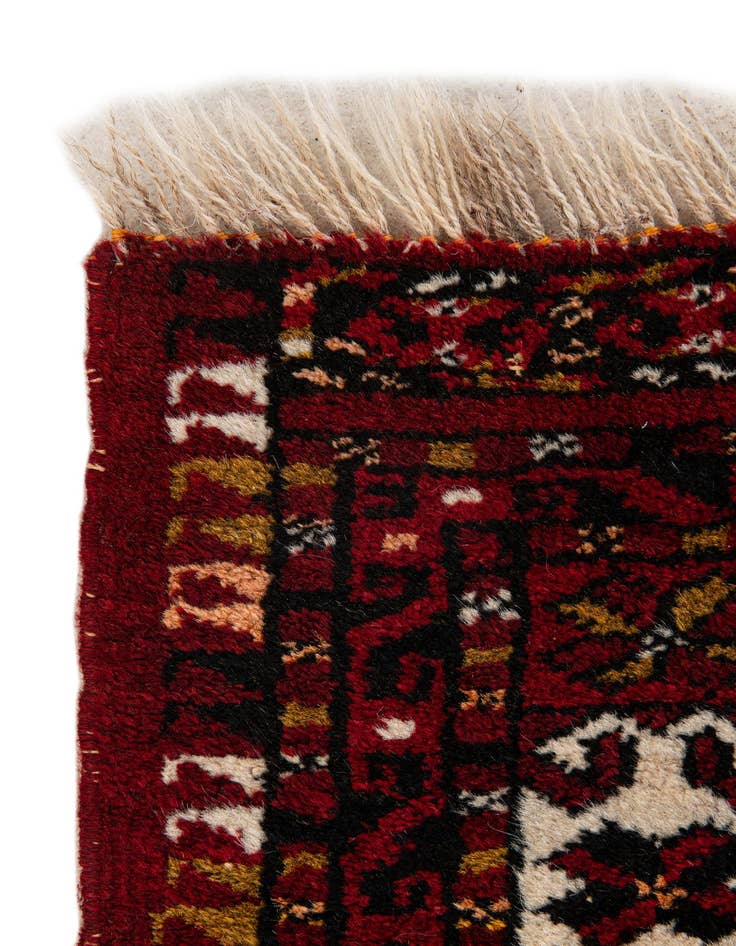 Detail image of  2' 8 x 5' 1  Hand Knotted Afghan Ersari Oriental Wool Rug