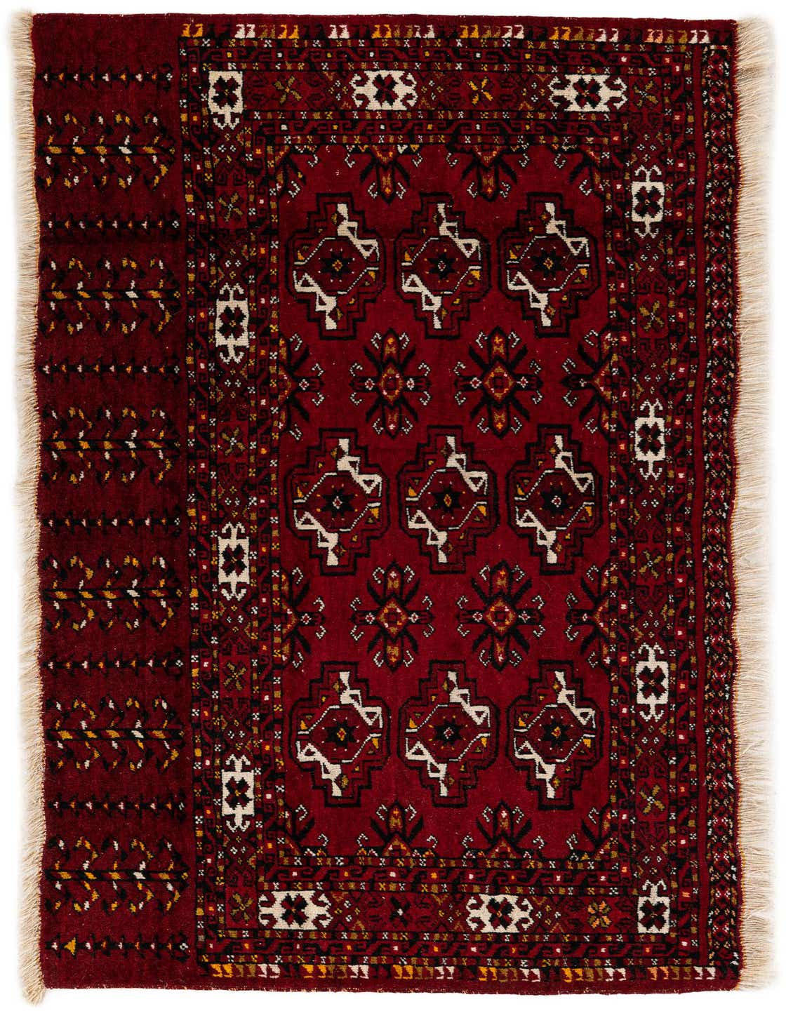 Primary image  2' 8 x 5' 1  Hand Knotted Afghan Ersari Oriental Wool Rug