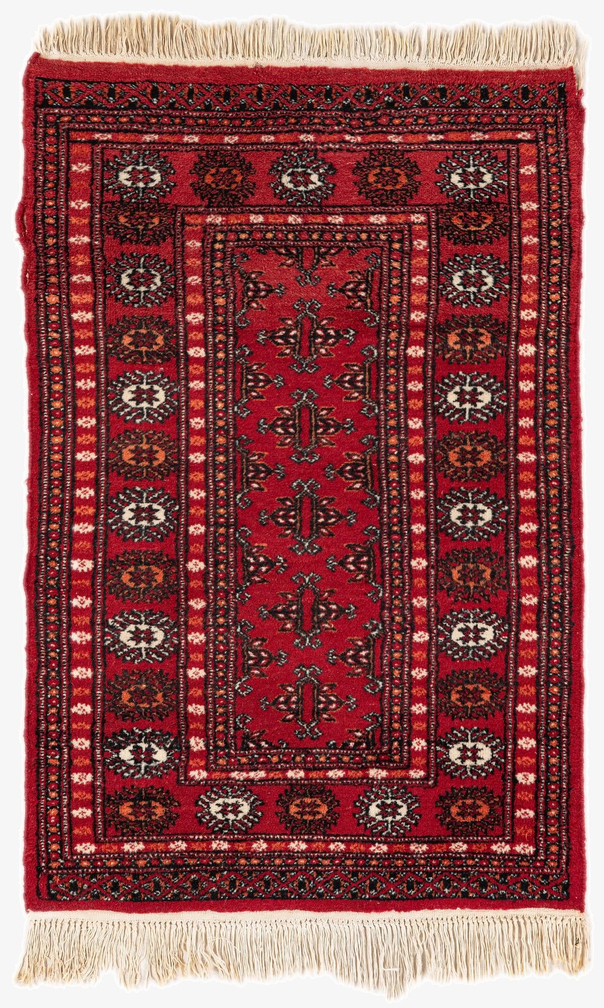  2' 7 x 3' 11  Hand Knotted Afghan Ersari Wool Rug
