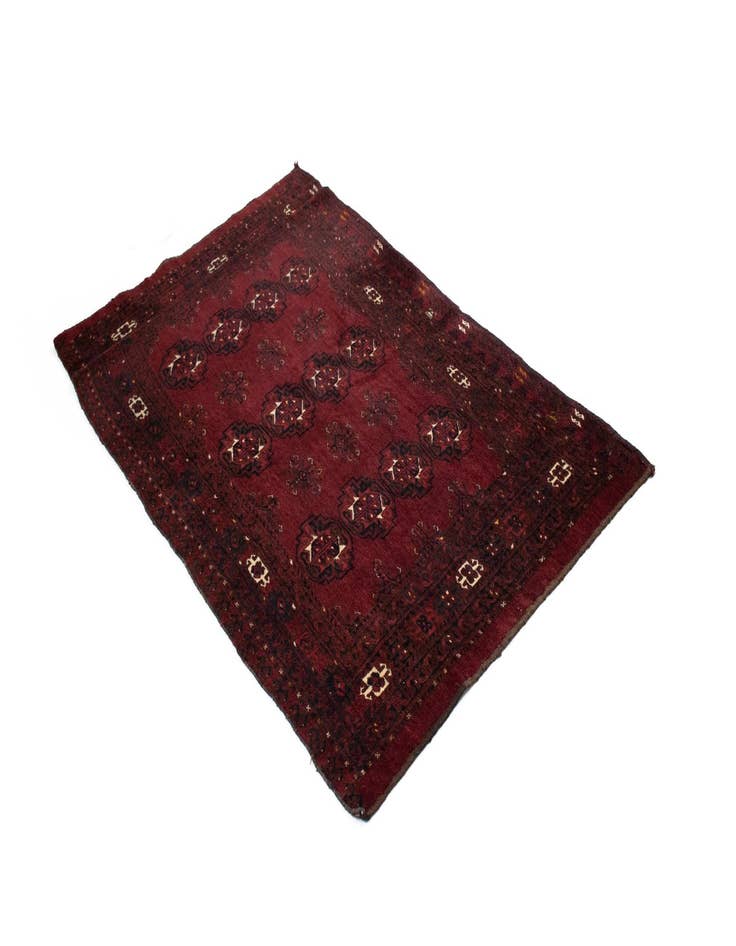 Detail image of  3' 5 x 5' 6  Hand Knotted Afghan-Jowal Rug