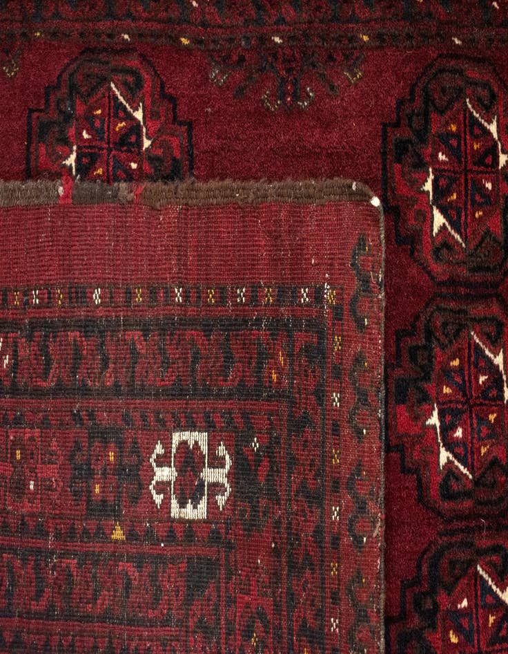 Detail image of  3' 5 x 5' 6  Hand Knotted Afghan-Jowal Rug