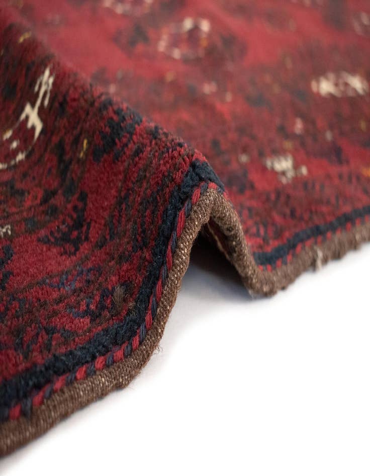 Detail image of  3' 5 x 5' 6  Hand Knotted Afghan-Jowal Rug