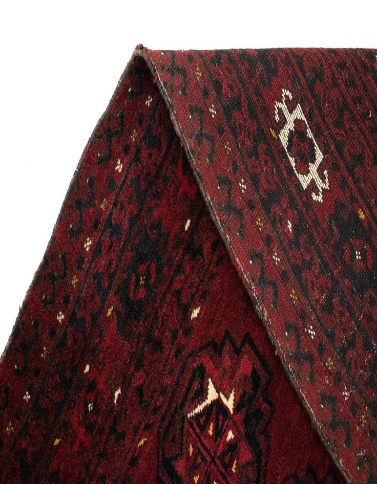 Detail image of  3' 5 x 5' 6  Hand Knotted Afghan-Jowal Rug