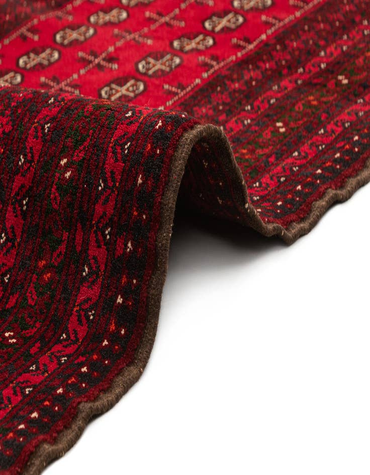 Detail image of  3' 6 x 6' 2  Hand Knotted Afghan Mouri Wool Rug