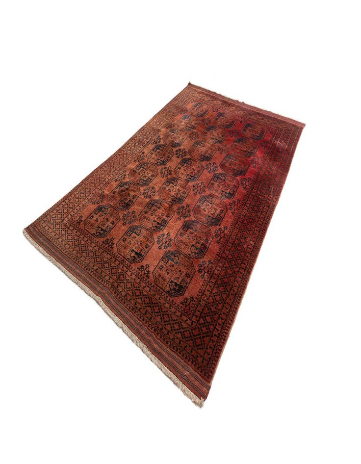 Detail image of  7' 7 x 11' 6 Afghan Wool Rug