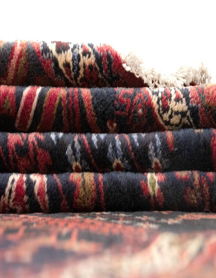 Detail image of  6' 6 x 9' 5  Hand Knotted Afshar Persian Wool Rug