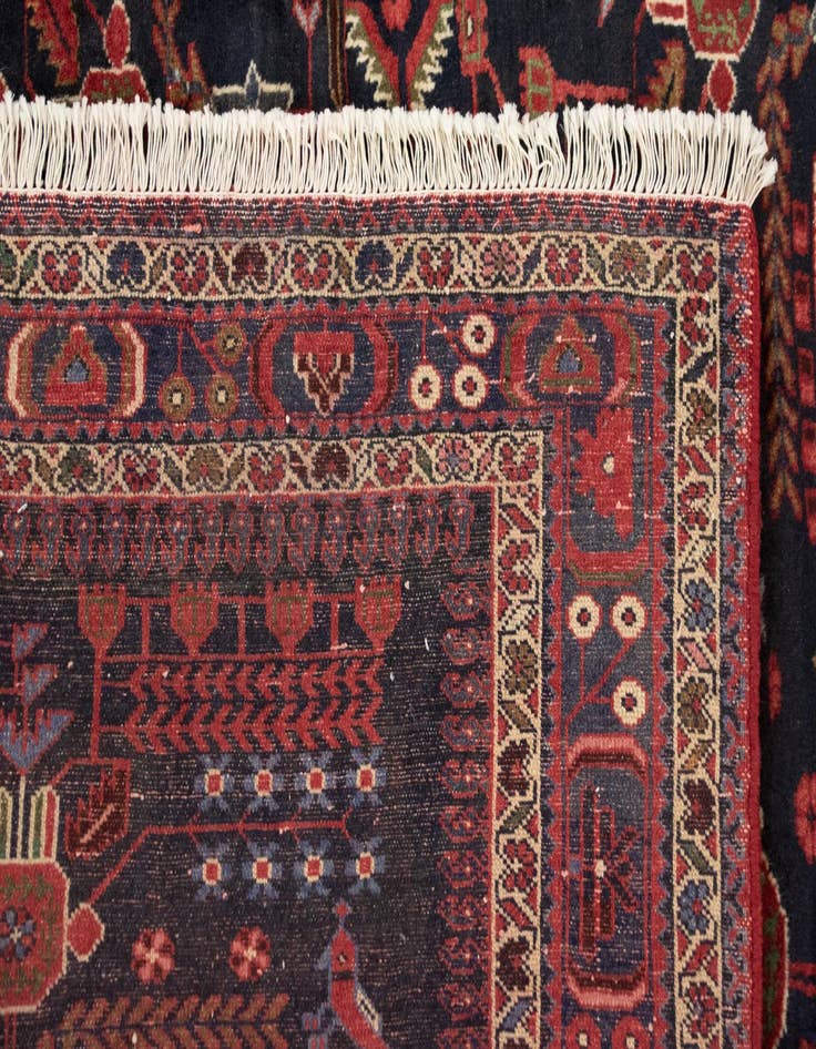 Detail image of  6' 6 x 9' 5  Hand Knotted Afshar Persian Wool Rug