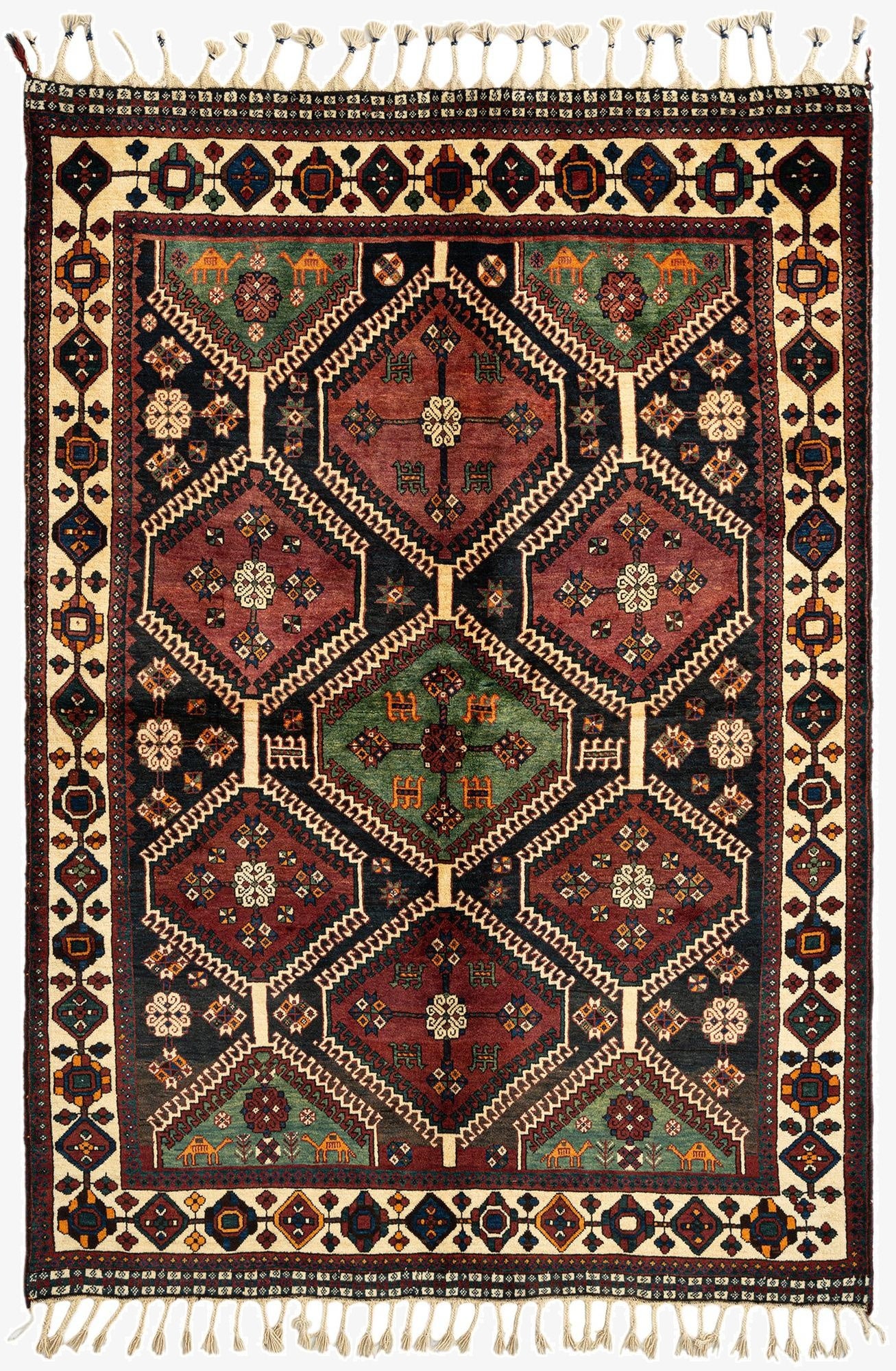  5' 1 x 7' 9 Afshar Wool Rug