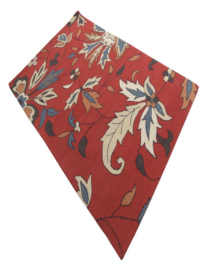 Detail image of  5' x 8' Agra Wool Rug