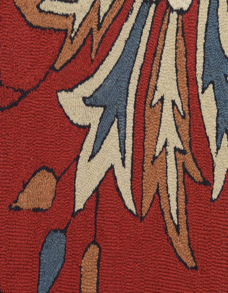 Detail image of  5' x 8' Agra Wool Rug