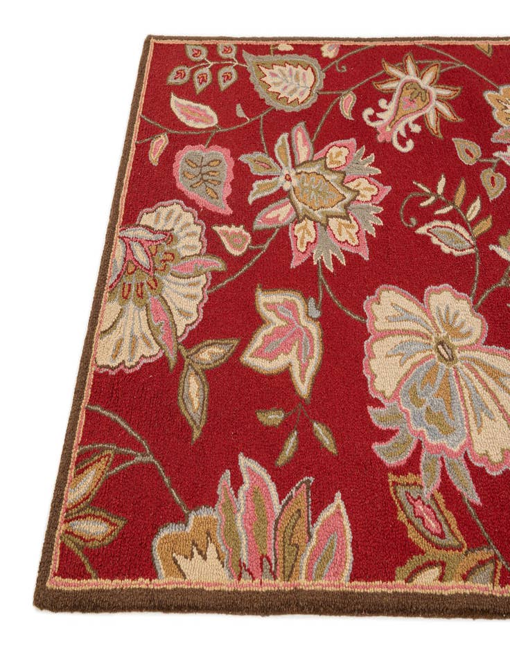 Detail image of  5' x 8' Agra Wool Rug